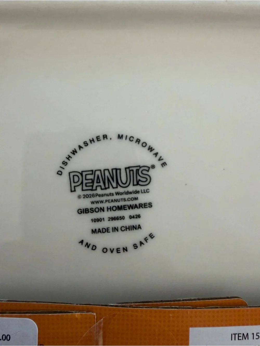 Peanuts ceramic dish